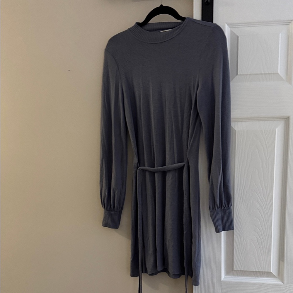 Abercrombie & Fitch Blue Ash Long Sleeve Dress Tall
